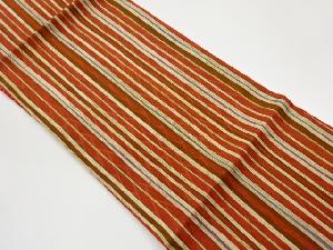 縮緬地縞模様名古屋帯